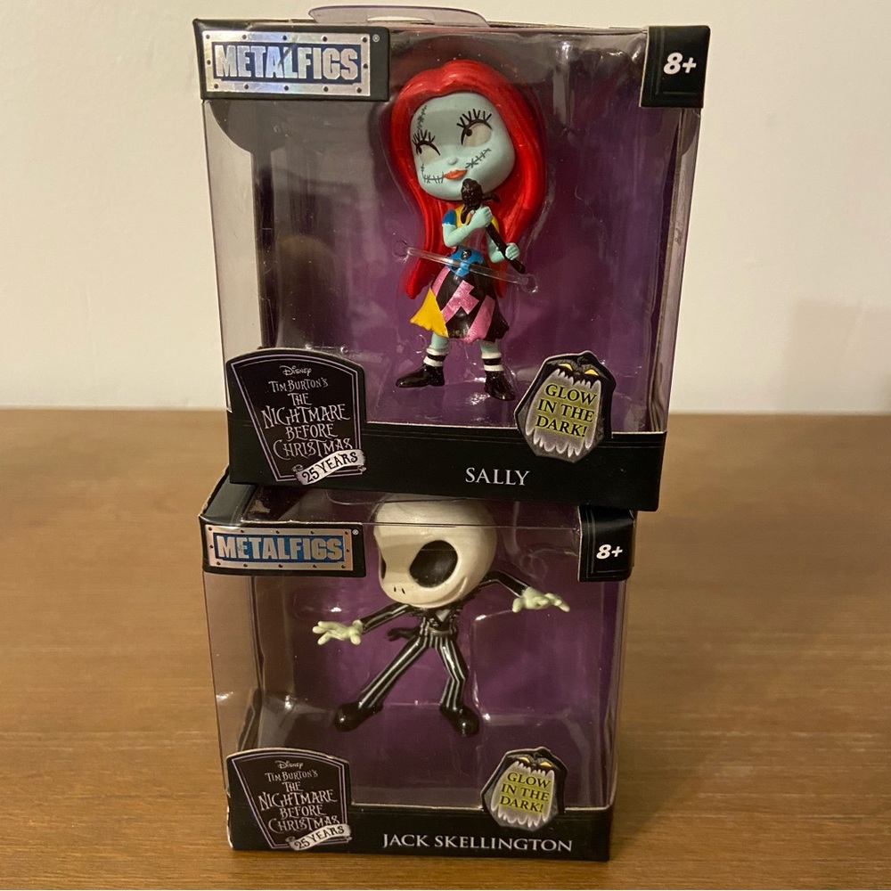 Jada Die-Cast Metalfigs The Nightmare Before Christmas Sally & Jack Skellington